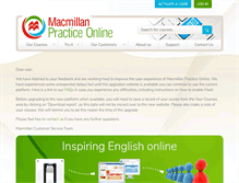 Tablet Screenshot of macmillanpracticeonline.com